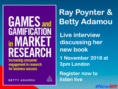 Ray Poynter interviews Betty Adamou